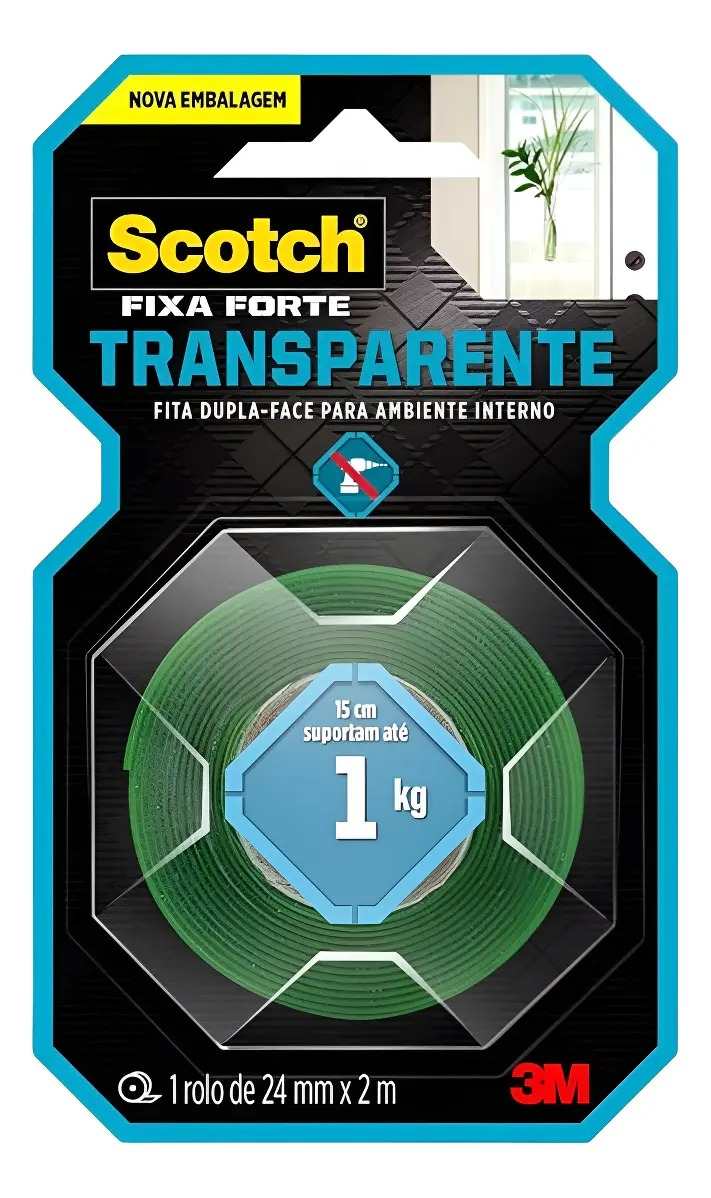 FITA DUPLA FACE SCOTCH  24X2 3M